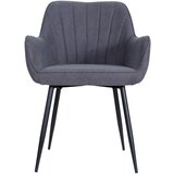 MID.YOU NASLANJAČ, les, kovina, tekstil črna, temno siva | Shoptok.si