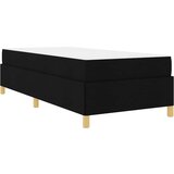 vidaXL Postelja z vzmetnico Drugo Črna in bela 90 x 190 cm blago | Shoptok.si