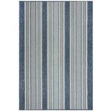 Flair Rugs Zelenomodra notranja in zunanja preproga 200x290 cm Roma Stripe – Cene