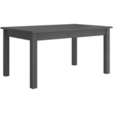 Maison Chic Klubska mizica - kavna mizica - Nizka mizica siva 80×50×40 cm trdna borovina, (21753342) Cene