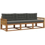vidaXL Zunanja garnitura za sedenje 3 pcs Naravna in antracitna, (5000281184) | Shoptok.si