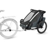 Thule Chariot Cross 2 single multifunkcionalna sportska prikolica za bicikl - 1 dijete,siva | shoptok.hr