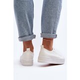 EVENTO Women's White Fabric Sneakers Staneva | shoptok.hr