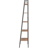  Samostojeće police s 5 razina tamnosmeđa i crna 56x35x174 cm | shoptok.hr