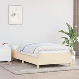 The Living Store Posteljni okvir krem 100x200 cm blago - Posteljni Okvir, (21529240) Cene
