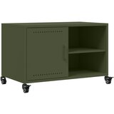 Maison Chic TV omarica - TV enota - Televizijska omarica olivno zelena 68x39x43,5 cm jeklo, (21700313) Cene