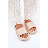 Boto Women's Foam Slippers On Platform Beige Vanesha | Shoptok.si