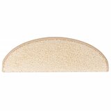  Prostirke za stepenice 15 kom 65x21x4 cm krem poluokrugle velike | shoptok.hr