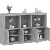 The Living Store Komoda z LED lučkami betonsko siva 162x37x100 cm - Komoda, (21661018) Cene