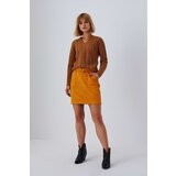 Marisse A-Line Skirt With Pockets Z-Sc-3614 Amber Cene