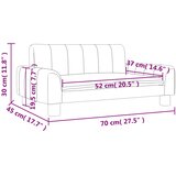  Dječja fotelja smeđa 70 x 45 x 30 cm od tkanine | shoptok.hr