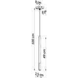  Obesna svetilka MOZAICA 1 črna/zlata, (21347491) | Shoptok.si