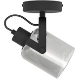Eglo Berregas spot/1, e27, crni/hrom/zadimljeno staklo | Eponuda.com