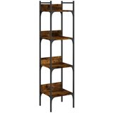 Maison Chic Knjižna omara - Knjižna polica - Knjižni regal 4-nadstropna dim. hrast 35x30x138,5 cm inž. les, (21723123) Cene