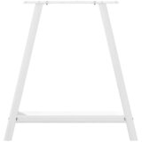  Noge za blagovaonski stol A-oblika 2 kom Bijele 70 x (72-73) cm Čelik | shoptok.hr