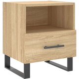 vidaXL Nočna omarica sonoma hrast 40x35x47,5 cm inženirski les | Shoptok.si