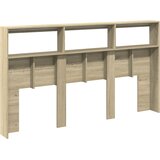 Ormarić za uzglavlje s LED svjetlima boja hrasta 180x17x102 cm | shoptok.hr