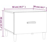  Stolići za kavu 2 kom boja hrasta 50x50x40 cm konstruirano drvo | shoptok.hr