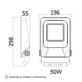  LED REFLEKTOR FL50W-08 4000K IP65 Cene