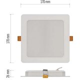Emos led rasvjeta rubic ugradbena 18 w 1800 lm- ZD2442 | shoptok.hr