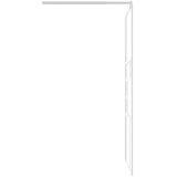 Pregrada za tuš 80 x 195 cm sa staklom ESG bijela | shoptok.hr