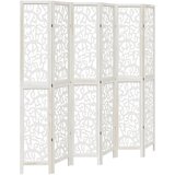 Maison Chic Paravan - Sobne pregrade 6-delni bel trden les pavlovnije, (22112048) | Shoptok.si