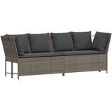  4-dijelni set vrtnih sofa od poliratana s jastucima sivi | shoptok.hr