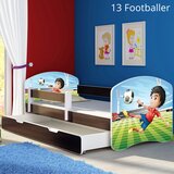 Otroška postelja ACMA z motivom, stranica wenge + predal 180x80 cm 13 Footballer | Shoptok.si