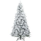 vidaXL Umjetno božićno drvce s nogom s stalakom Zelena 240 cm PE i PVC | shoptok.hr