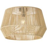 QAZQA Plafondlamp zwart met beige papieren kap 50/50/30 - Combi Cene