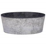 vidaXL Umivaonik crni Ø 40 x 15 cm mramorni | shoptok.hr