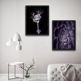 Wallity slika lila flowers, 2 dela, 30 x 40 cm Cene