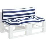  Blazina za palete 2 kosa modre in bele črte oxford blago, (20657474) | Shoptok.si