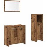  3-dijelni set kupaonskog namještaja od starog drveta | shoptok.hr