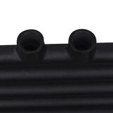 vidaXL Kopalniški radiator z ravnimi cevmi 500x1160 mm črn | Shoptok.si