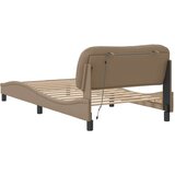  Okvir kreveta s LED svjetlom cappuccino 100x200 cm umjetna koža | shoptok.hr