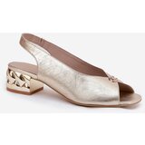 CheBello Leather Elegant Women's Sandals 4724 Gold | shoptok.hr