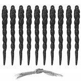  Set Božićnih Ukrasa 12 cm x 10 komada - Crni | shoptok.hr