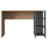 Woody Fashion Pisalna miza s policami Janir (Oreh/Antracit) | Shoptok.si