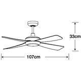  Lucci air 213303- LED prigušiva ventilator SLIPSTREAM 1xGX53/12W/230V crna+DO | Eponuda.com