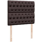  Krevet box spring s madracem tamnosmeđi 120 x 190 cm od tkanine | shoptok.hr