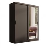 ADRK Klizni ormar s ogledalom Hailey 160 cm - CRNA | shoptok.hr