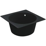  Sudoper s otvorom protiv prelijevanja crni granitni | shoptok.hr