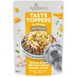 Applaws Varčno pakiranje Taste Toppers v omaki 24 x 85 g - Piščanec, grah, buča & beli fižol Cene