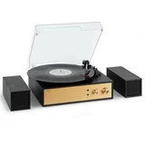 Auna Berklee TT-Play Prime, gramofon, jermenski pogon, 33 1/3 in 45 vrtljajev na minuto, stereo zvočniki