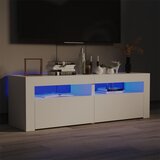 Maison Chic TV omarica - TV stojalo - Televizijska omarica z LED lučkami bela 120x35x40 cm, (21701513) | Shoptok.si