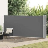 vidaXL Zložljiva stranska tenda za teraso 170x1200 cm antracitna | Shoptok.si
