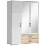 XORA omara s klasičnimi vrati, bela, hrast sonoma | Shoptok.si