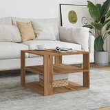 vidaXL Klubska mizica artisan hrast 58x58x40 cm inženirski les | Shoptok.si