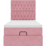 vidaXL okvir kreveta s madracima ružičasti 90x200cm baršunasti | shoptok.hr